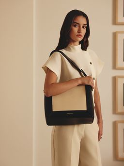 MIRAGGIO - Ivory Valerie Hobo Bag Fits 11 Inch iPad (Medium)