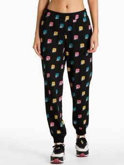 Puma - Brand Love Aop Women Black Trackpants