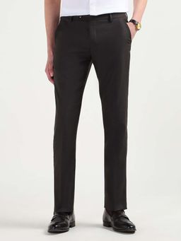 Arrow - Men Brown Textured Dobby Trouser