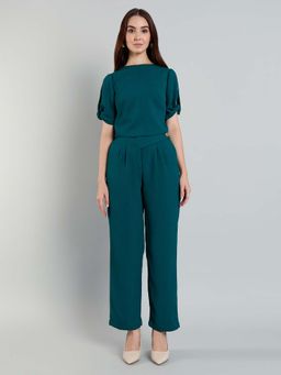 MISH - Green Co-Ord with Slit Puff Sleeves (Set of 2)