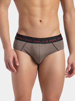 Jockey - US14 Men Super Combed Cotton Solid Brief - Dark Khaki
