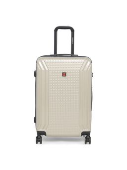 Swiss Brand - VERNIER Beige Color ABS Material Hard 24" Medium Trolley