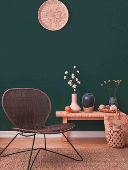 Excel - Wallpaper Pure Poplin In Green Textured