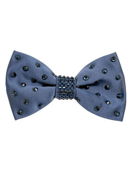The Tie Hub - Men Blue Embellished Bow Tie
