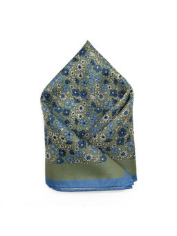 The Tie Hub - Men Green Floral Pocket Square