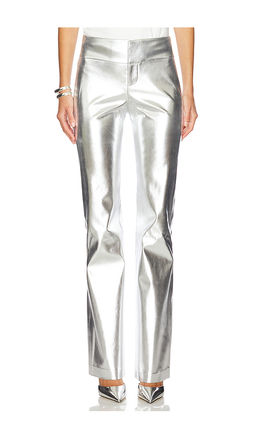 Alice + Olivia - Olivia Faux Leather Fit Flare Pant