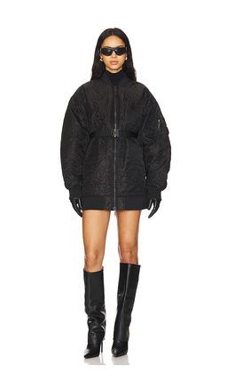 ALPHA INDUSTRIES - Quilted Belted Ma-1 Flight Jacket