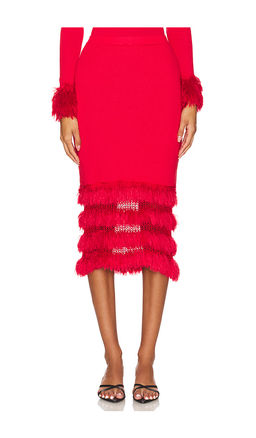 ANDREEVA - Knit Skirt With Handmade Details