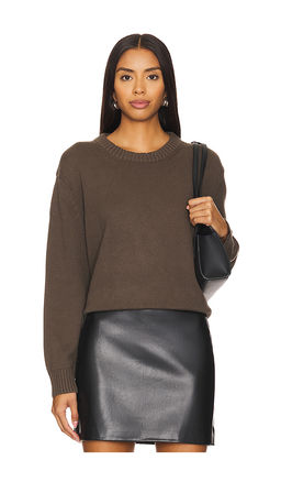 Enza Costa - Cashmere Cotton Long Sleeve Crew Sweater