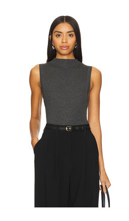 Enza Costa - Silk Sweater Rib Sleeveless Mockneck