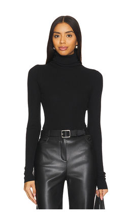 Enza Costa - Silk Sweater Rib Turtleneck