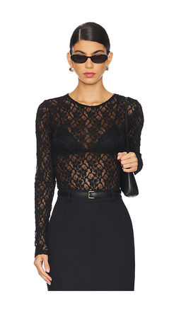 FRAME - Mesh Lace Top