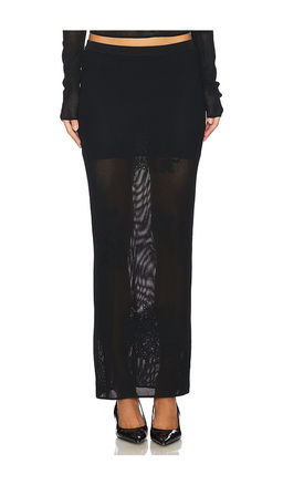 fleur du mal - Lace Pointelle Maxi Skirt
