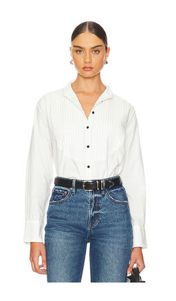The Great - The Pleated Tux Top