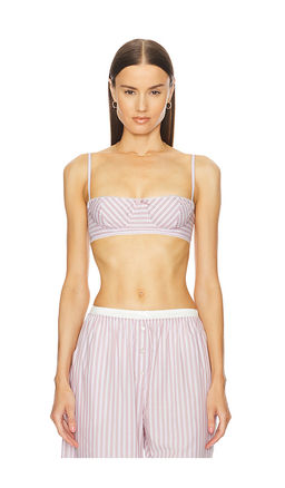 Helsa - Wide Stripe Poplin Bra