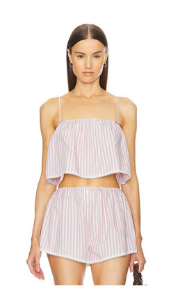 Helsa - Wide Stripe Poplin Camisole