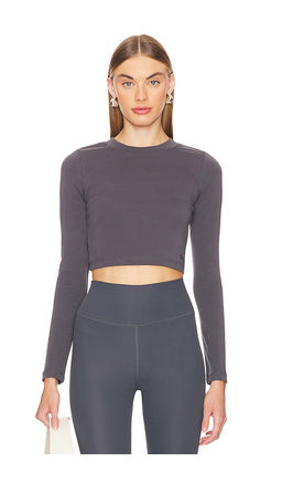 IVL Collective - Jersey Cropped Long Sleeve Top