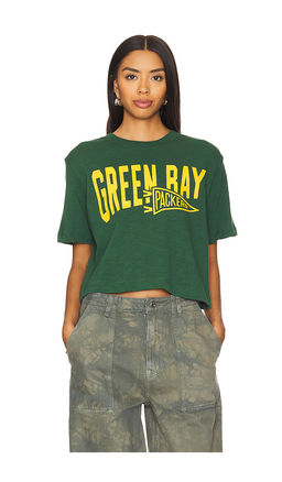 Junk Food - Packers Dual Threat Mock Neck Crop Tee