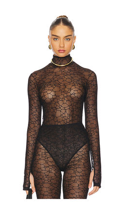 Kiki de Montparnasse - Crystalline Turtleneck Bodysuit