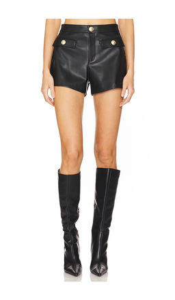 L'AGENCE - Dionne Faux Leather Short