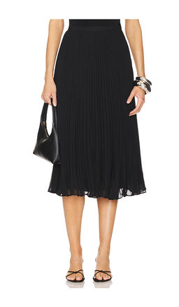 L'AGENCE - Fernanda Pleated Midi Skirt