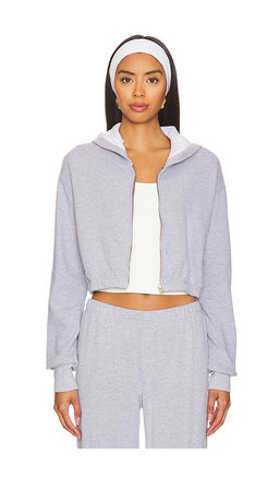 LA Made - Zip Up Crop Hoodie