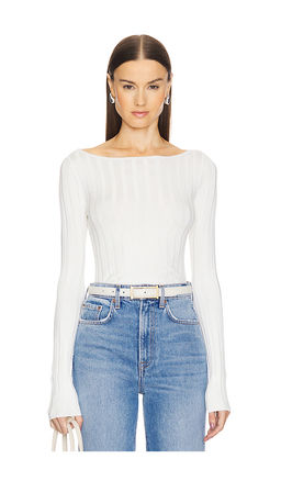 L'Academie - by Marianna Kayce Long Sleeve Rib Top
