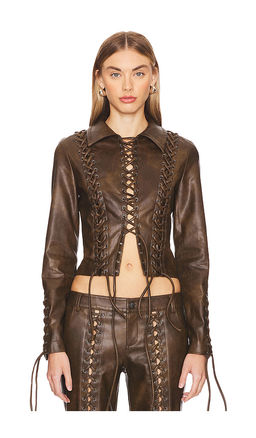 LOBA - Amantilla Faux Leather Jacket