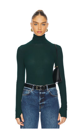Michael Lauren - Arlen Long Sleeve Fitted Turtle Neck Top