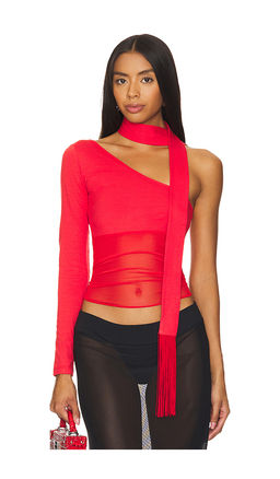 NIIHAI - Asymmetric Neck Tie Top
