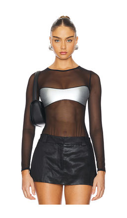 Ow Collection - Croc Mesh Bodysuit