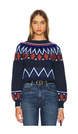 SUNDRY - Fairisle Crew Neck Sweater