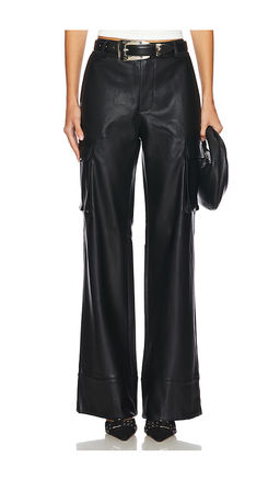 Ser.O.Ya - Fifer Vegan Leather Low Rise Cargo Pant