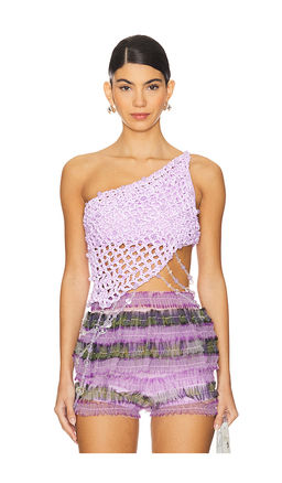 Susan Fang - Diagonal Crochet Beaded Top