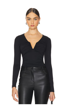 Susana Monaco - V-neck Long Sleeve Top