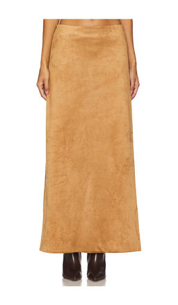 Tularosa - Brandy Faux Suede Maxi Skirt