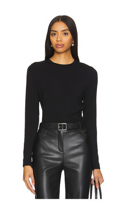 Vince - Side Drape Long Sleeve Crew
