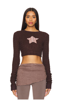 Zemeta - Star in My Heart Crop Sweater