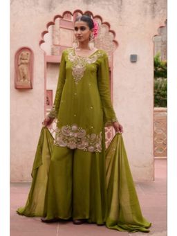 Autumnlane - Sangini Oak Full Work Kurta With Palazzo & Dupatta