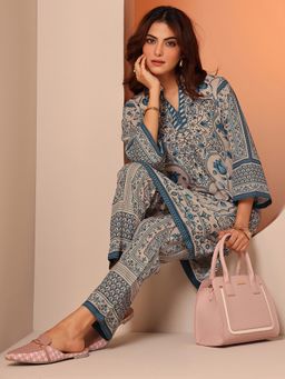Libas - Off White Printed Co-Ord Set