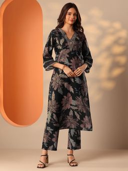 Libas - Black Floral Co-Ord Set