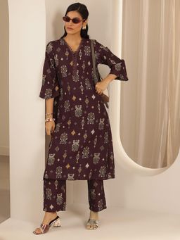 Libas - Brown Printed Co-Ord Set