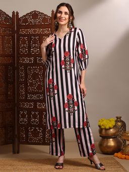 Globus - Black Stripes Kurta and Pant