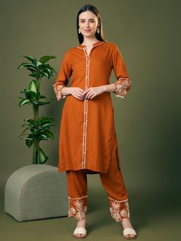 FASHOR - Rust Solid Co-Ord Set