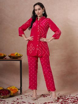 FASHOR - Red Printed Co-Ord Set