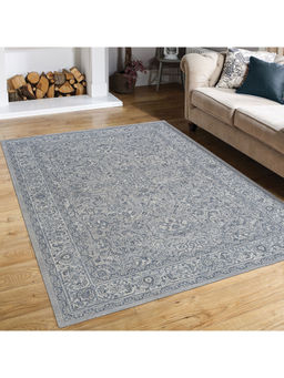 OBSESSIONS - Machine Made Anti -Bacterial Ethnic Bedside Runner Grey