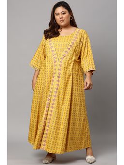 W - Yellow Floral Jumpsuit