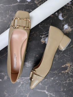 Ronnie Grey - Women Light Olive Solid Ballerinas