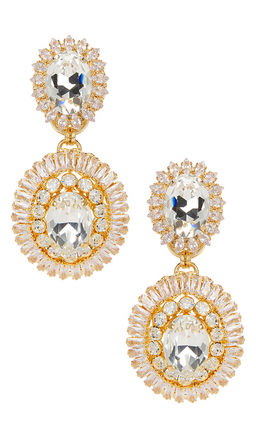 Anton Heunis - Clip Oval Pendant Drop Earrings