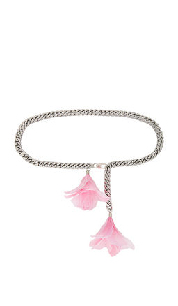 David Koma - Feather Flower Detail Chunky Chain Belt